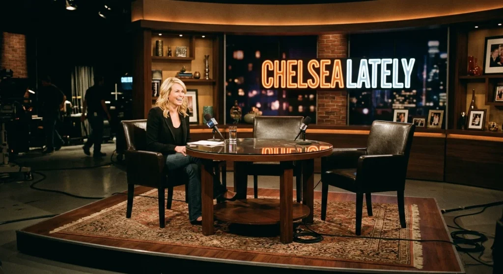 Chelsea Handler net worth Chelsea Lately talk show set