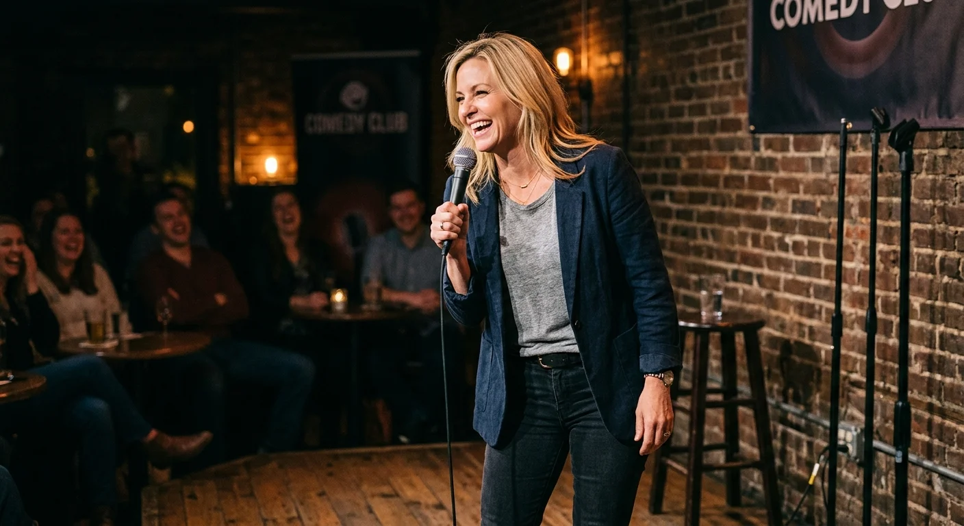 Chelsea Handler net worth stand-up comedy stage photo