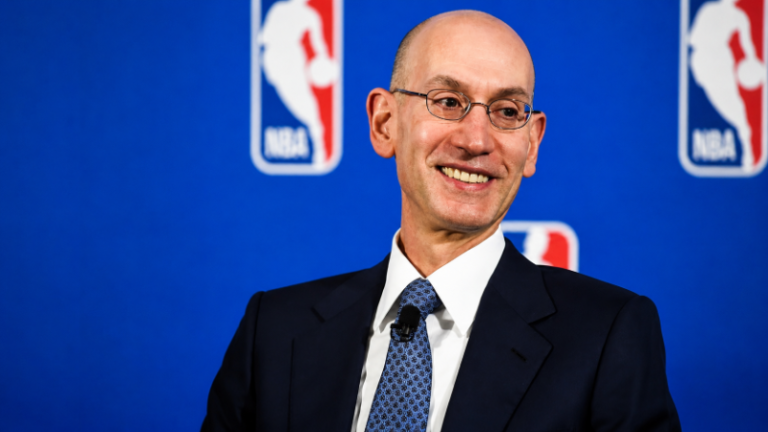 Adam Silver net worth NBA commissioner at press conference